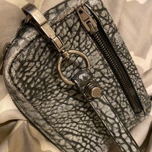 Alexander Wang wristlet Gunmetal Leather